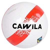 CAWILA VOETBAL ARENA LEAGUE X-LITE 290GR WIT/ROOD/ORANJE