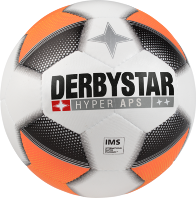 Derbystar Voetbal Hyper APS Wit oranje zwart