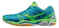 Mizuno Wave Stealth 4 Women turquoise groen geel
