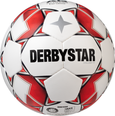 Derbystar Voetbal Brillant TT AG wit rood 1139