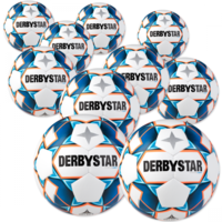 Derbystar Voetbal Derbystar Voetbal Stratos V20 TT 1156 10 stuks met gratis ballenzak en pomp