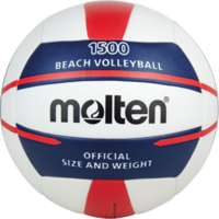 Molten Beach Volleybal V5B1500-WN Wit blauw rood