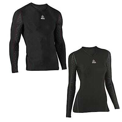 McDavid Compression Shirt Long Sleeve V-neck 8800T men zwart