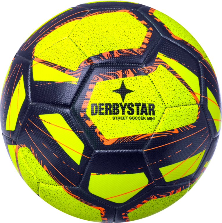 Derbystar Mini Voetbal Mini Ball Street Soccer V22 geel blauw oranje