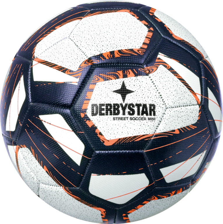 Derbystar Mini Voetbal Mini Ball Street Soccer V22 Wit blauw oranje