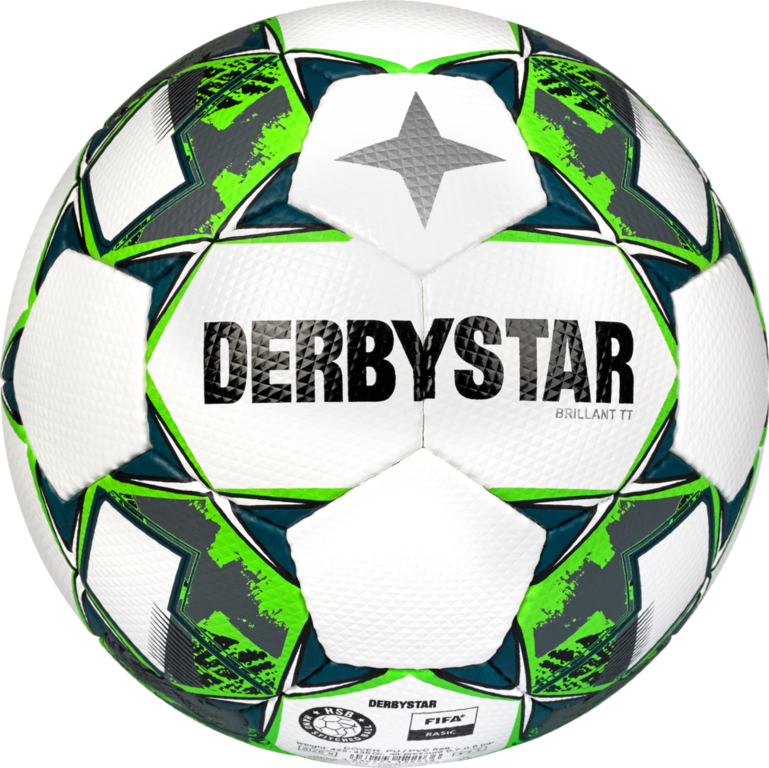 Derbystar Voetbal Brillant TT HS Wit groen grijs 1138