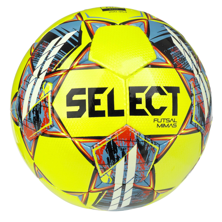 Select Futsal Mimas V22 Voetbal - Fluogeel / Blauw
