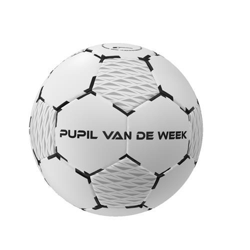 Pupil van de week voetbal 2.0 - Rood/zwart - maat 5