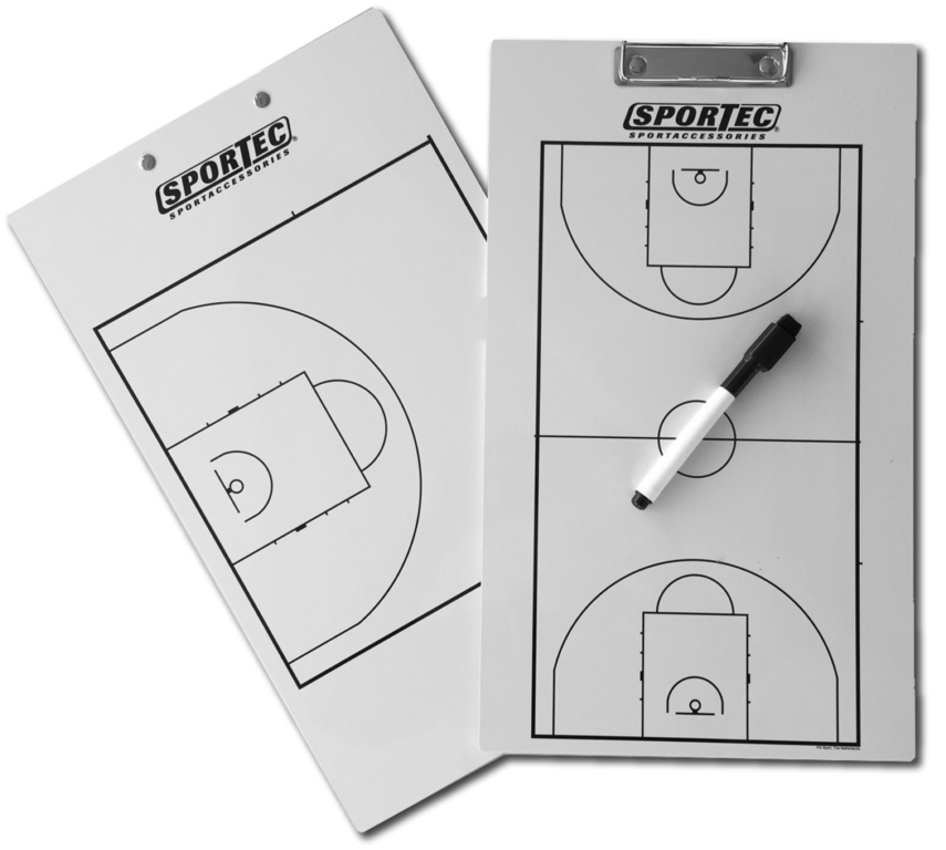 Sportec Baketbal Coachbord met Clip en Stift afbeelding