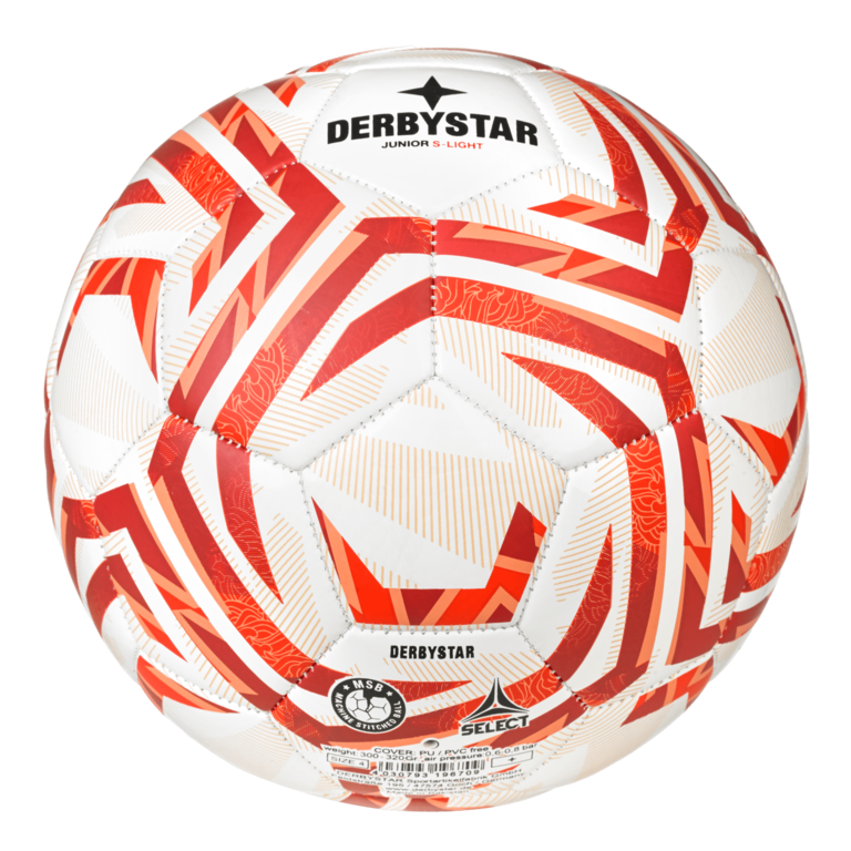 DerbyStar Voetbal Junior S-Light Wit Rood V25 1765