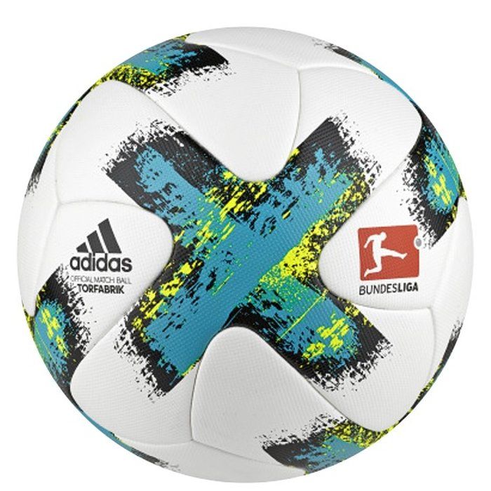 Adidas Torfabrik Official Match Ball White-Energy Blue -Black-Solar Yellow