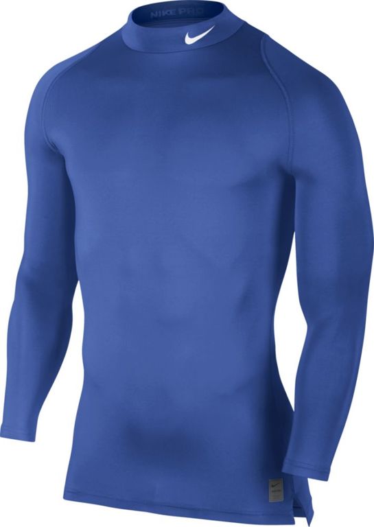 Nike Cool Compression LS Mock Top Blue