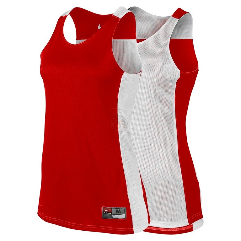 Nike Womens League Reversible Practice Tank Red