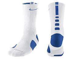Nike Basketbal Sokken Hyperelite Wit-Blauw