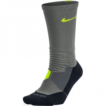 Nike Basketbalsokken Hyperelite Grijs/Fluo
