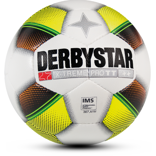Derbystar Voetbal X-Treme Pro TT wit/geel/oranje
