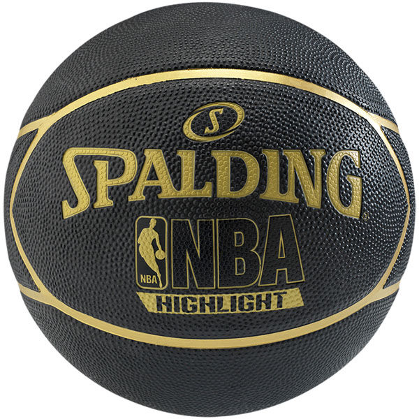 Spalding Basketbal Nba Highlight Zwartgoud spalding kopen in de aanbieding