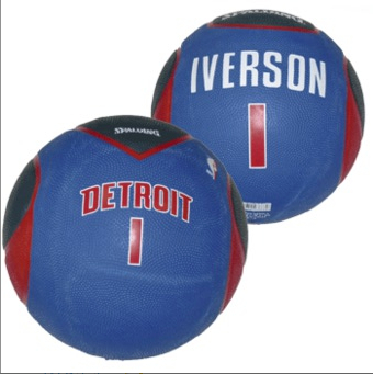 Spalding Basketbal NBA Allen Iverson Detroit Pistons afbeelding 1