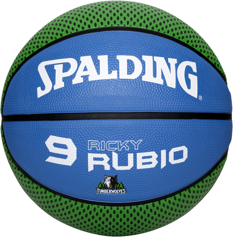 Spalding Basketbal NBA Ricky Rubio Groen-Blauw