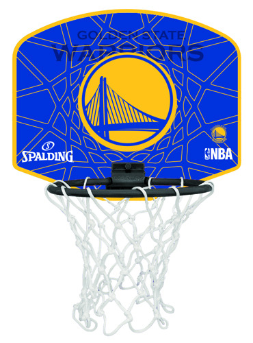 Spalding Basketbal Miniboard Golden State Wariors blauw-geel