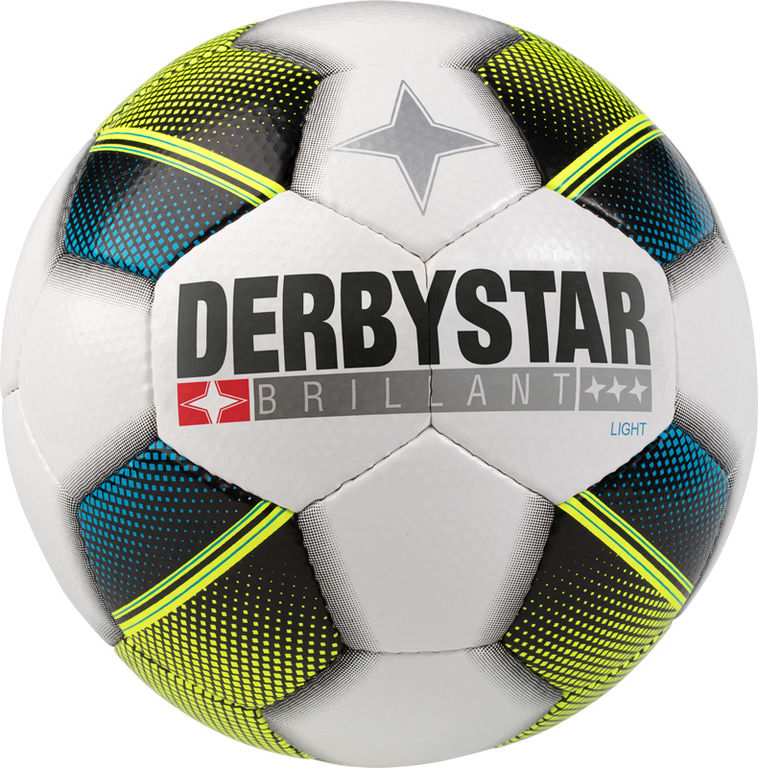 Derbystar Voetbal Brillant Light Wit Blauw Geel 1122 derbystar kopen in de aanbieding
