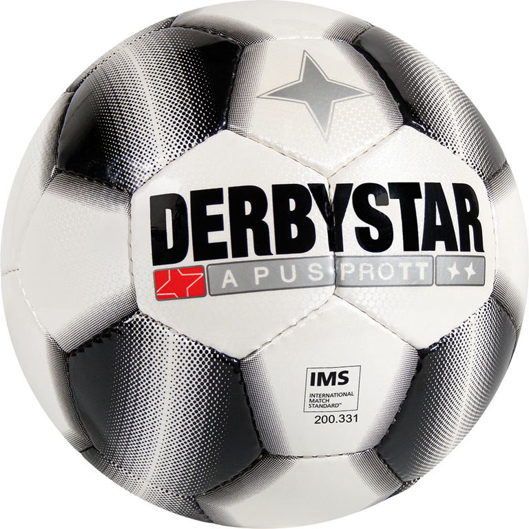 Derbystar Voetbal Apus Pro TT wit/zwart