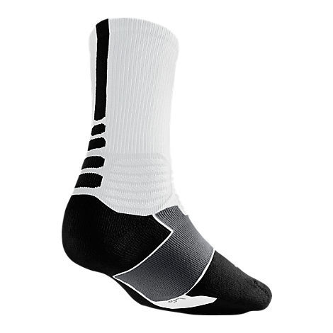 Nike Basketbal Sokken Hyperelite Wit-Zwart