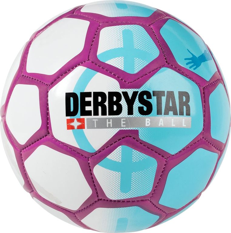 Derbystar Mini Voetbal Mini Ball Street Soccer Wit Blauw Paars