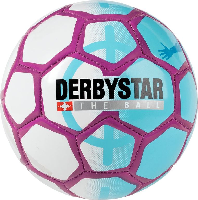 Derbystar Mini Voetbal Mini Ball Street Soccer Wit Blauw Paars