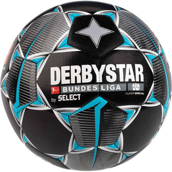 Derbystar Voetbal Bundesliga Player Special Zwart Zilver Blauwgroen maat 5