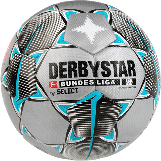 Derbystar Voetbal Bundesliga Player Special Maat 5 Zilver zwart wit