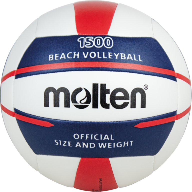 Molten Beach Volleybal V5B1500-WN Wit blauw rood